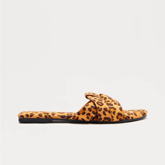 Leopard Print Slip on Sandals - Picture 3 of 6